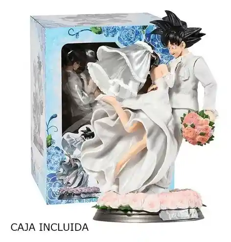 Figura De Anime Dragon Ball Z Gk, Son Goku Y Chichi, Versión De Boda