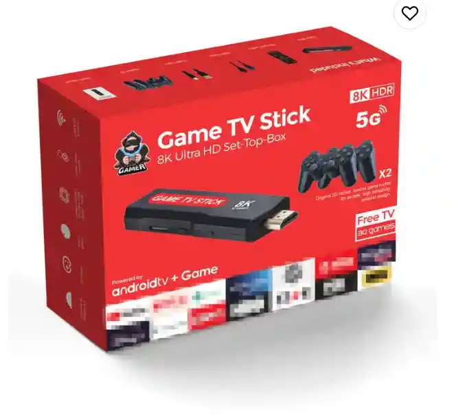 Game Stick Pro 8k La Ultima En Mejor Potencia Y Rendimiento Con Tvbox Incluido