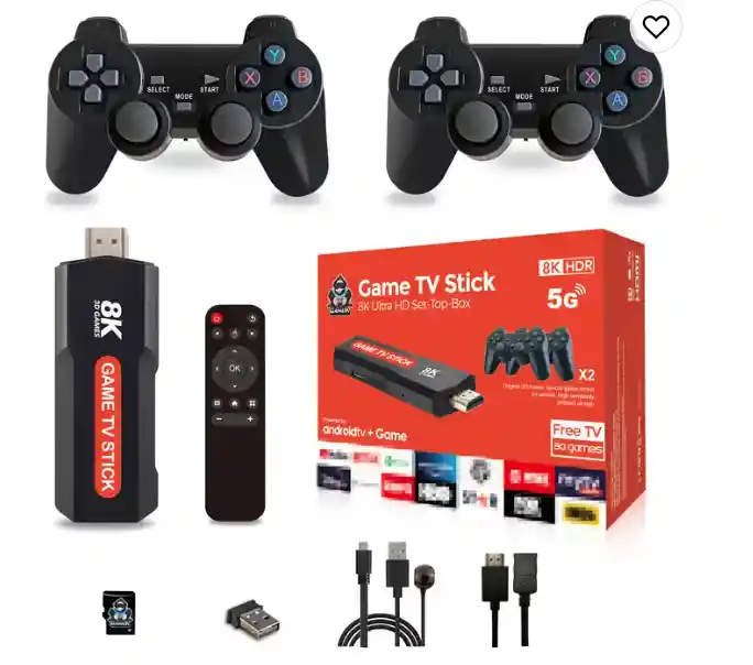 Game Stick Pro 8k La Ultima En Mejor Potencia Y Rendimiento Con Tvbox Incluido