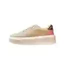 Zapato Dama Calzado Mujer Tenis Casual Karla Chacon Salome Beige 39