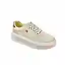 Zapato Dama Calzado Mujer Tenis Casual Karla Chacon Salome Beige 39