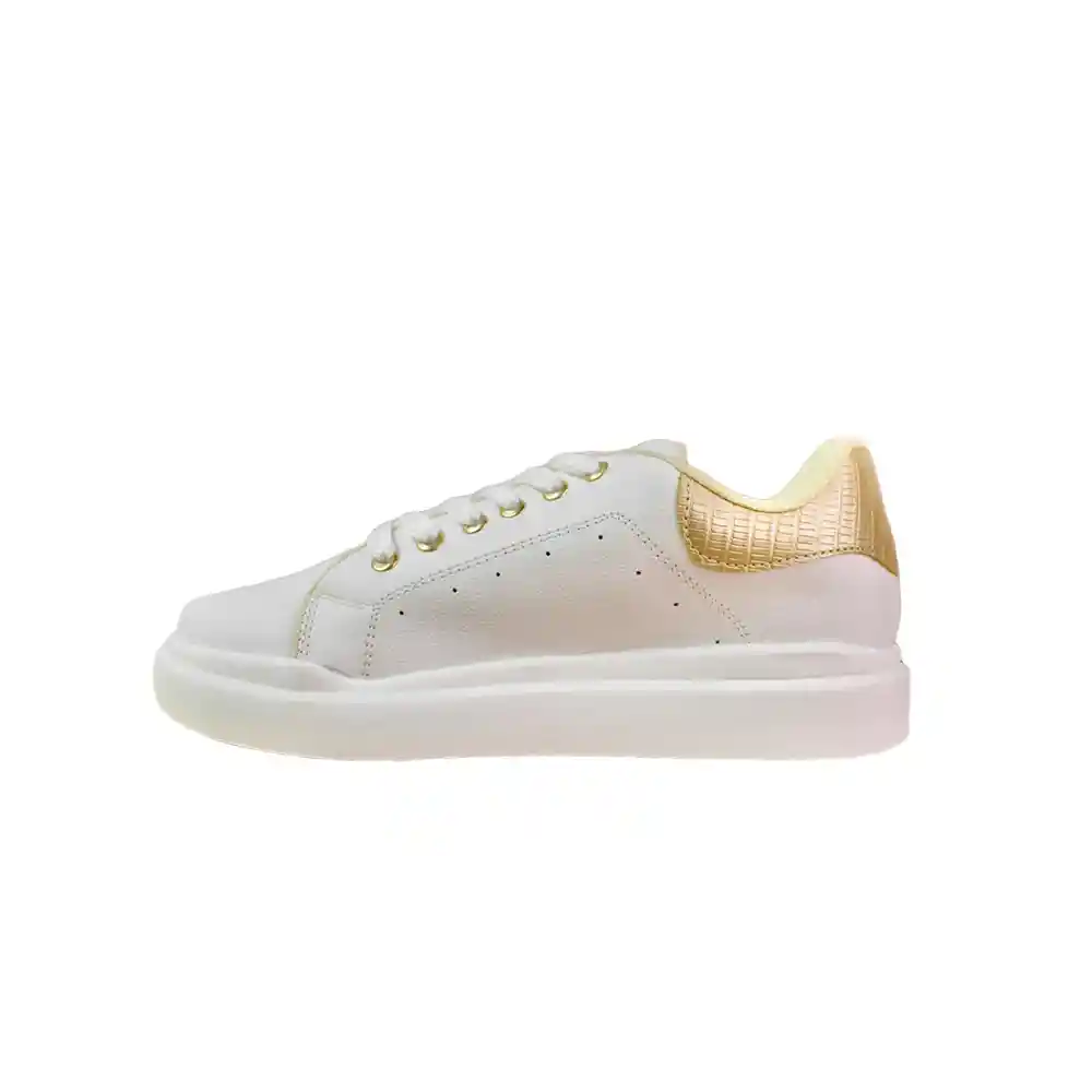 Zapato Dama Calzado Mujer Tenis Casual Karla Chacon Dianna Beige