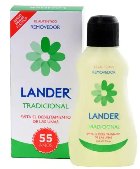 Removedor De Esmalte Lander Frasco X 35 Ml