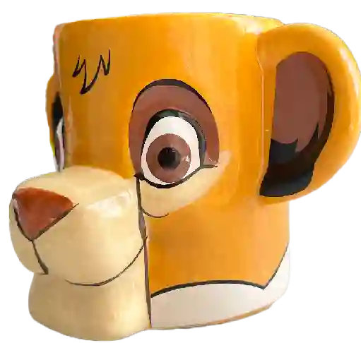 Pocillo Mug Taza 3d En Porcelana De Simba Rey Leon The Lion King