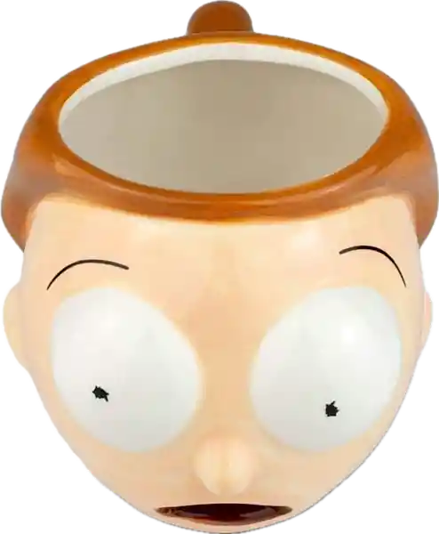 Pocillo Mug Taza 3d En Porcelana De Morty De Serie Rick Y Morty