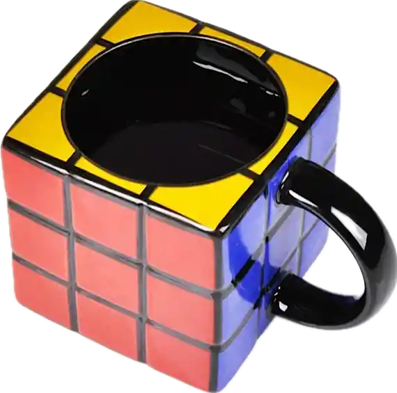 Pocillo Mug Taza 3d En Porcelana De Cubo Rubik