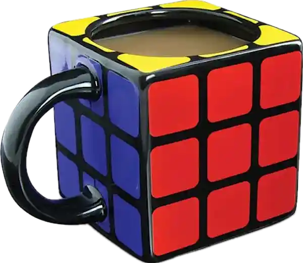 Pocillo Mug Taza 3d En Porcelana De Cubo Rubik