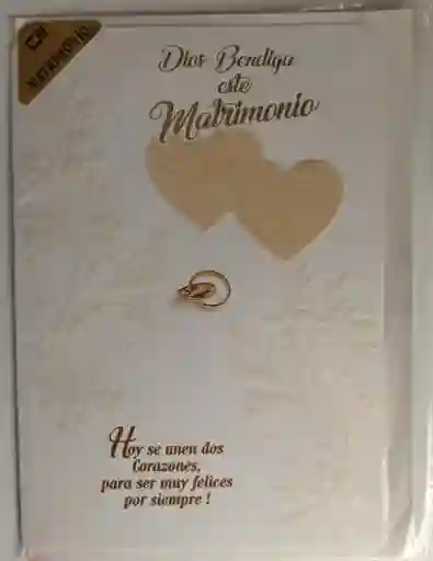 Tarjeta Regalo Mensaje Y Lluvia De Sobres Matrimonio Colmodernas - 20cm X 13cm