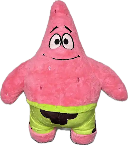 Peluche Patricio Amigo Bob Esponja Peludo Fino 35cm