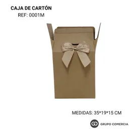 Caja De Regalo En Carton 35*19*15 Cm Incluye Moño