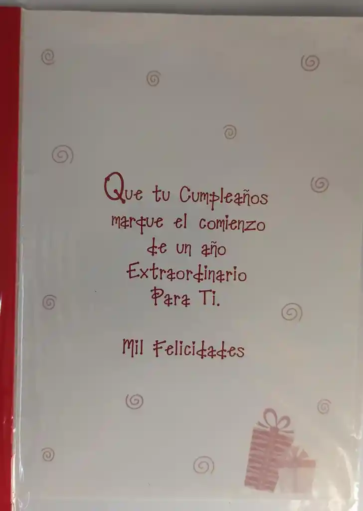 Tarjeta Regalo Mensaje Y Lluvia De Sobres Cumpleaños Hombre/mujer Colmodernas - 20cmx15cm