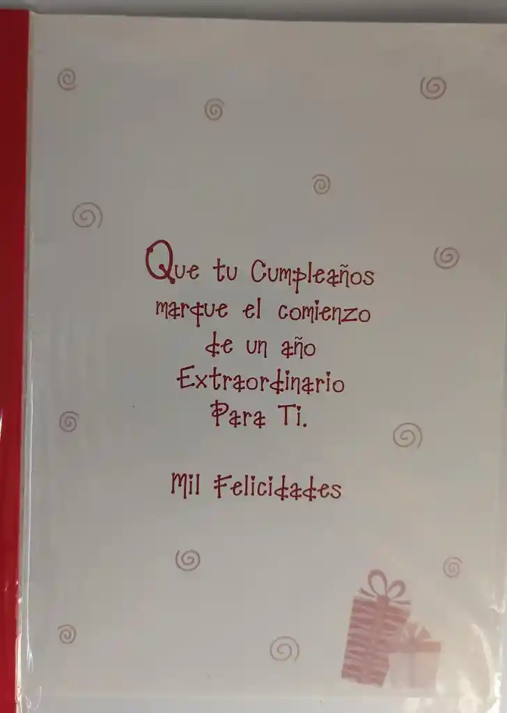 Tarjeta Regalo Mensaje Y Lluvia De Sobres Cumpleaños Hombre/mujer Colmodernas G 15cmx20