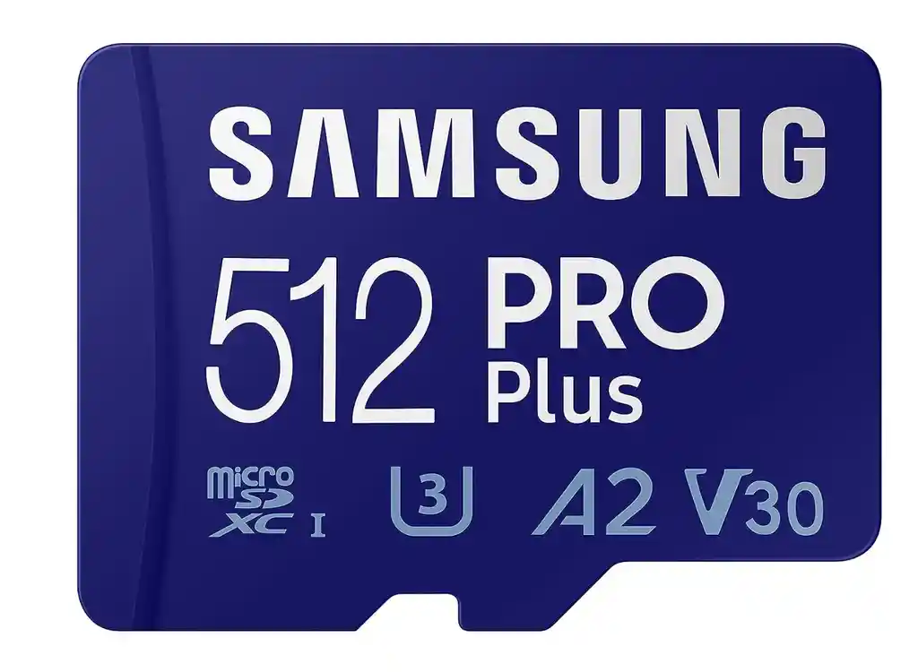 Samsung Pro Plus 512gb 4k U3 A2 V30 160mb/s + Adaptador Sd