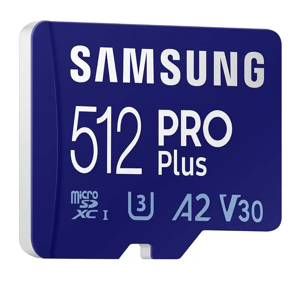 Samsung Pro Plus 512gb 4k U3 A2 V30 160mb/s + Adaptador Sd