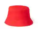 Gorro Pesquero Doble Faz Unicolor Tipo Bucket Para Adultos Rojo