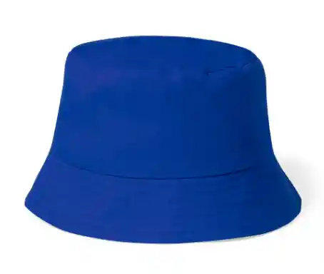 Gorro Pesquero Doble Faz Unicolor Tipo Bucket Para Adultos Azul