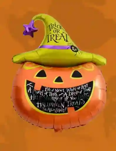 Globo Metalizado Halloween Calabaza (pequeño)