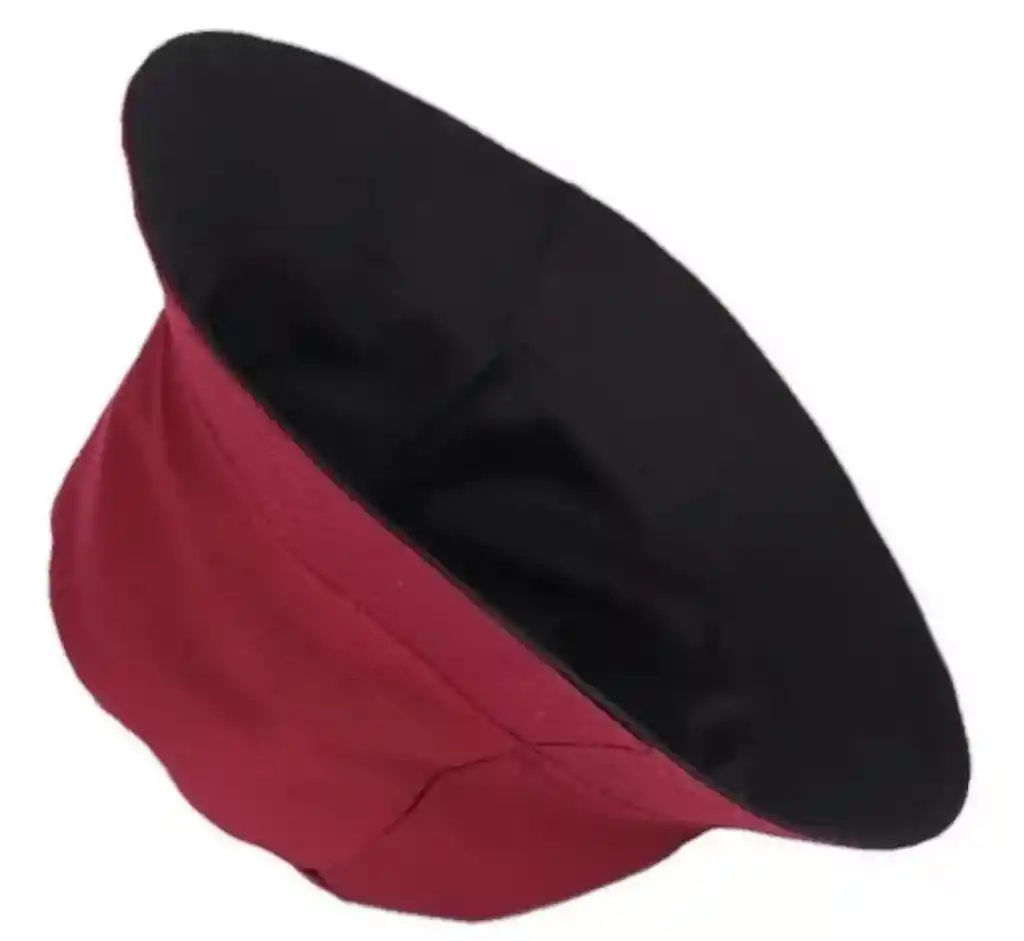 Gorro Pesquero Doble Faz Unicolor Tipo Bucket Para Adultos Vinotinto/negro