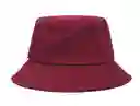 Gorro Pesquero Doble Faz Unicolor Tipo Bucket Para Adultos Vinotinto/negro