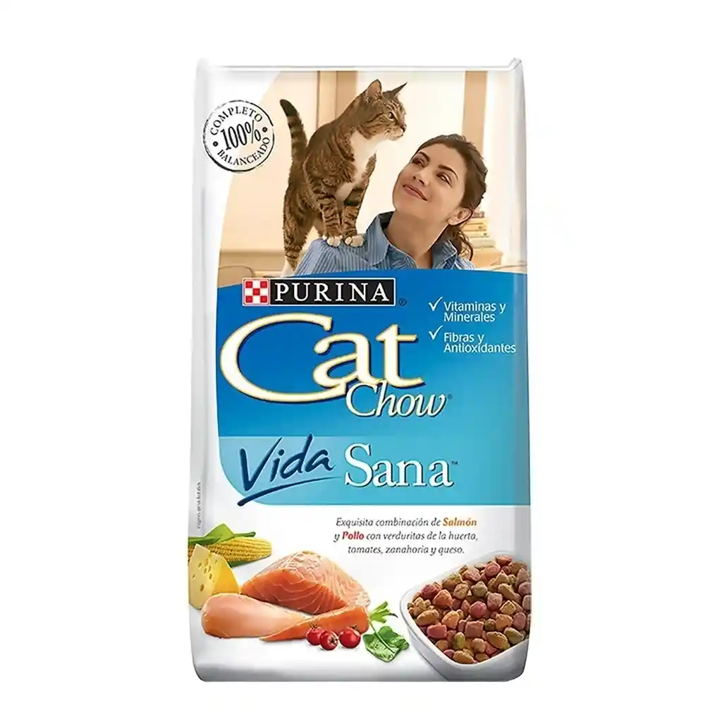 Alimento Para Gatos Cat Chow Vida Sana X 450 Gr