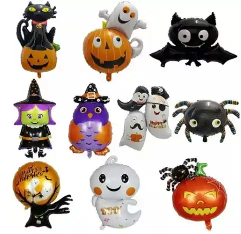 Globos Halloween 25cm Por Unidad Fiesta Halloween Decoracion Halloween Happy Halloween