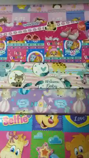 Papel Regalo Bebe Niña Ocasion Especial Cumpleaños Y Fiesta