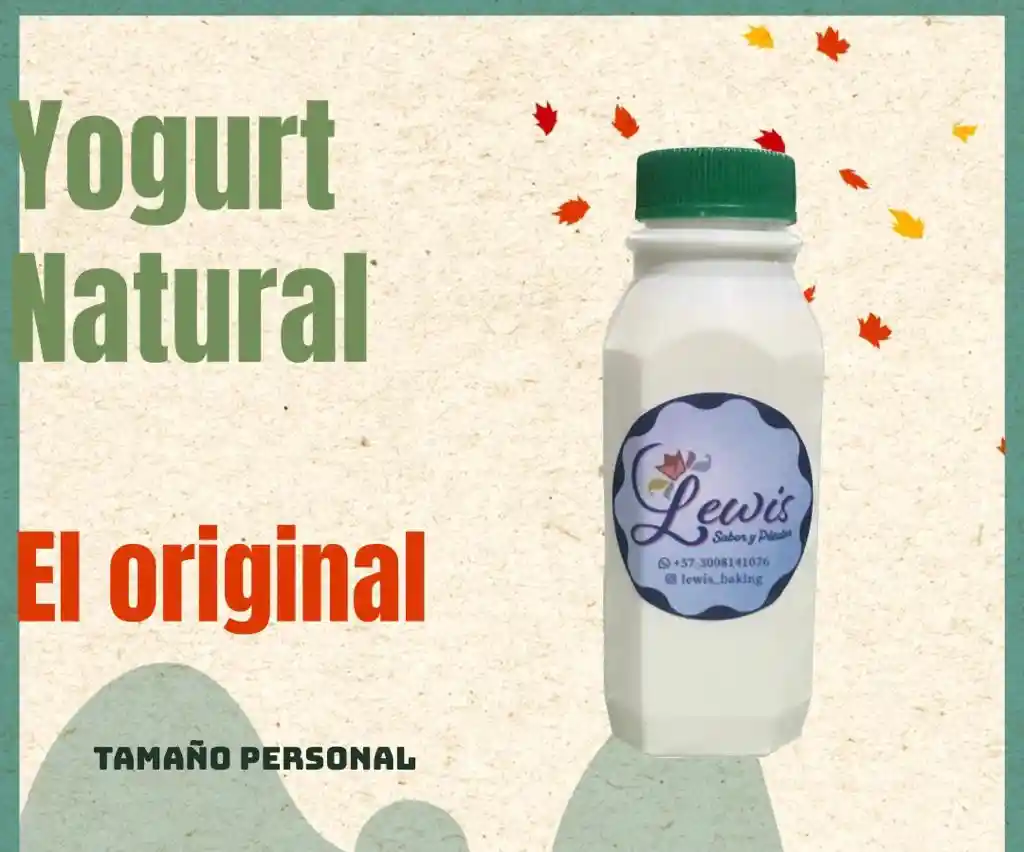 Yogurt Natural Con Dulce