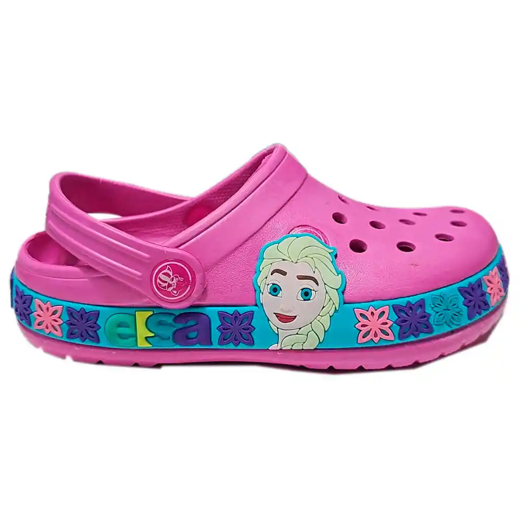 Suecos Zapatos Chancla Frozen Disney Niñas Rosa