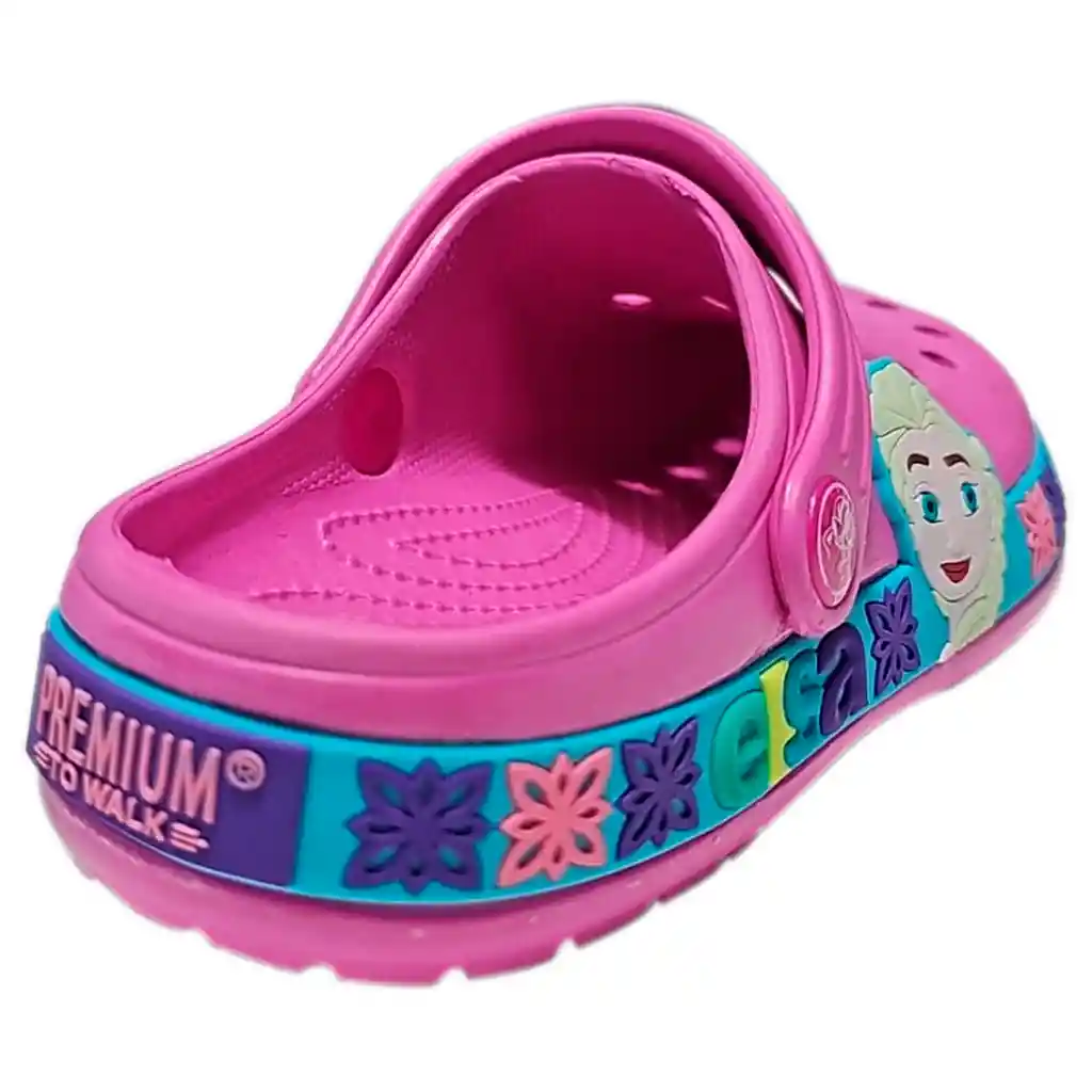 Suecos Zapatos Chancla Frozen Disney Niñas Rosa