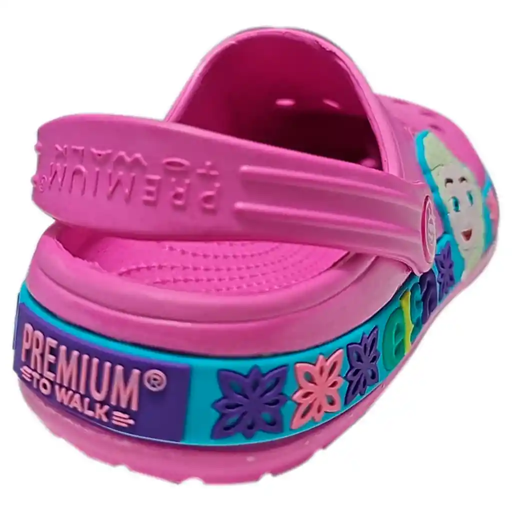 Suecos Zapatos Chancla Frozen Disney Niñas Rosa