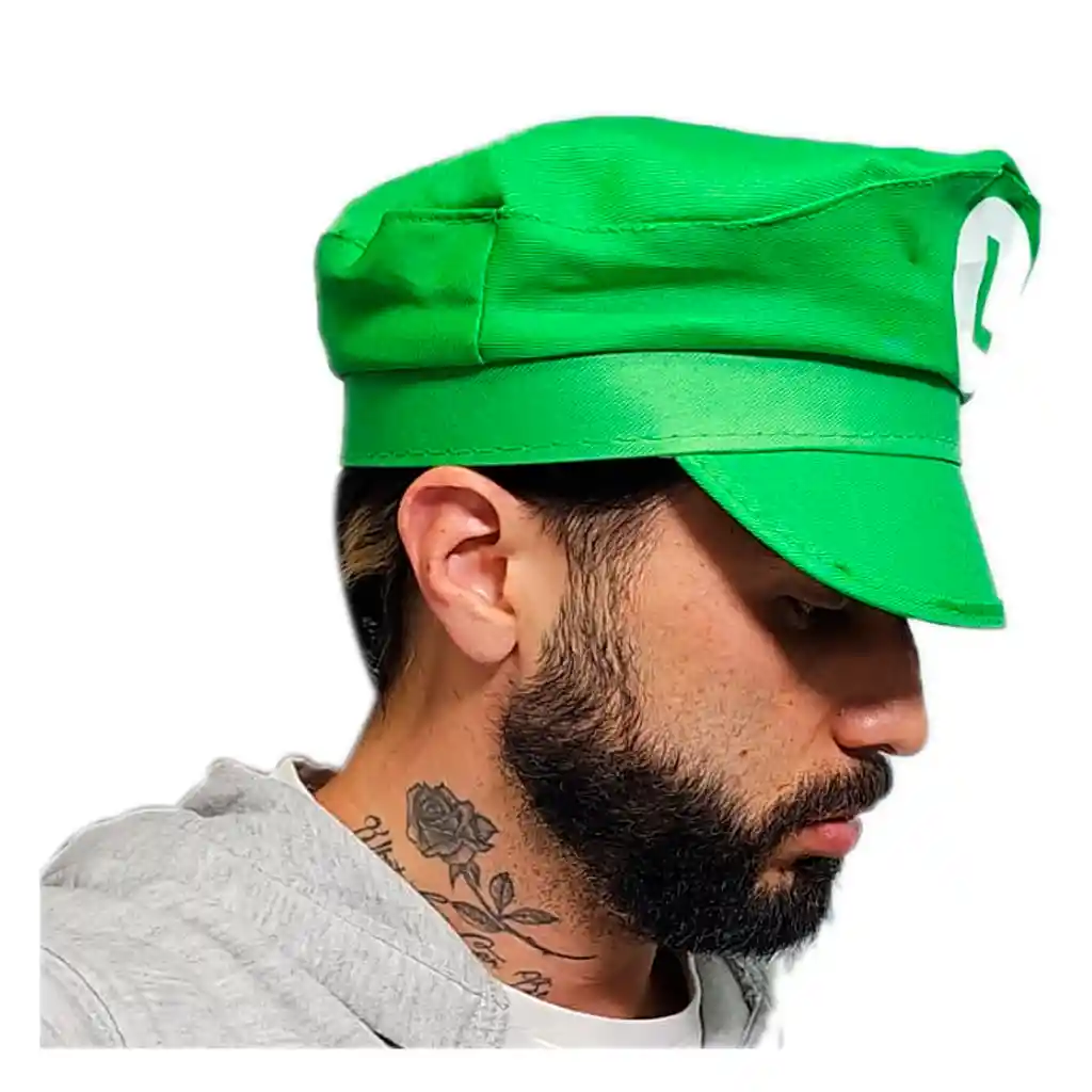 Gorro Super Mario Sombrero Luigi Disfraz (luigi Verde)