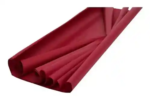 Pliego De Papel Seda Color Vinotinto