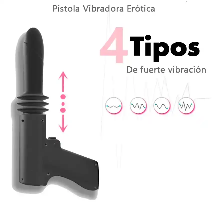 Pistola Sexual Dildo Consolador Penetración Anal Vagina Estimula Clitoris Sex Machine Gun Maquina Sexual Fuck