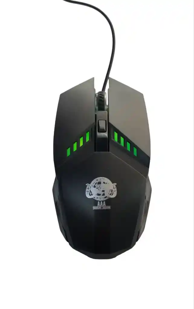 Mouse Gamer Rgb Aaa-428 | Robusto Y Fomal | 2400 Dpi | Negro