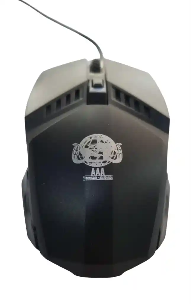 Mouse Gamer Rgb Aaa-428 | Robusto Y Fomal | 2400 Dpi | Negro