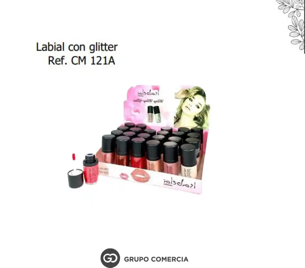 Brillo Labial Liquito Con Glitter Multicolor