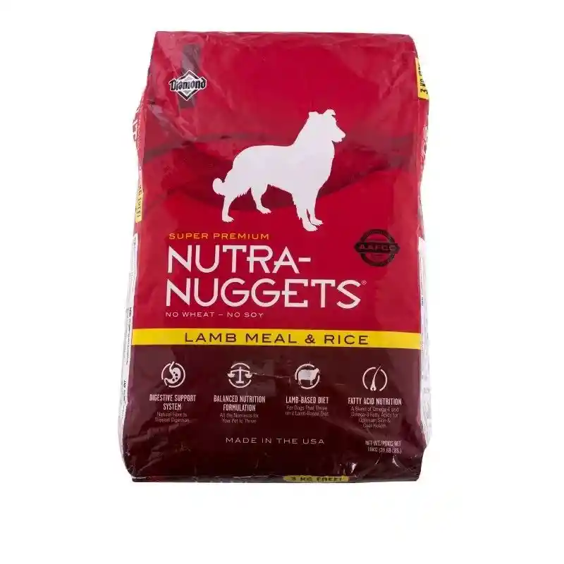 Nutra Nuggets Lamb Rice Formula For Dogs 1kg