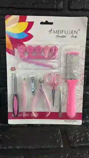 Kit Para Manicura Rosado