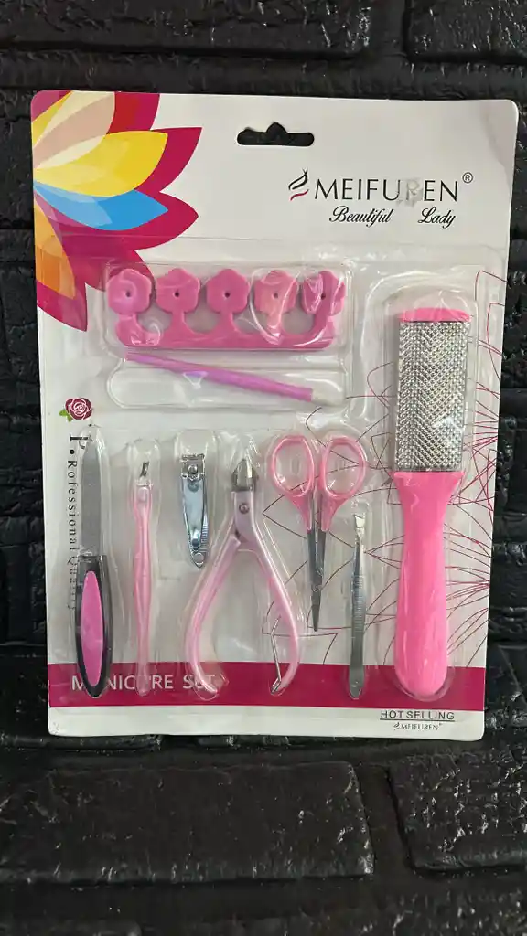 Kit Para Manicura Rosado