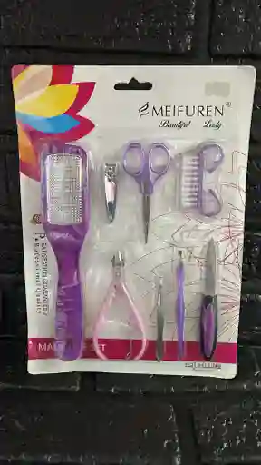 Kit Para Manicura Morado