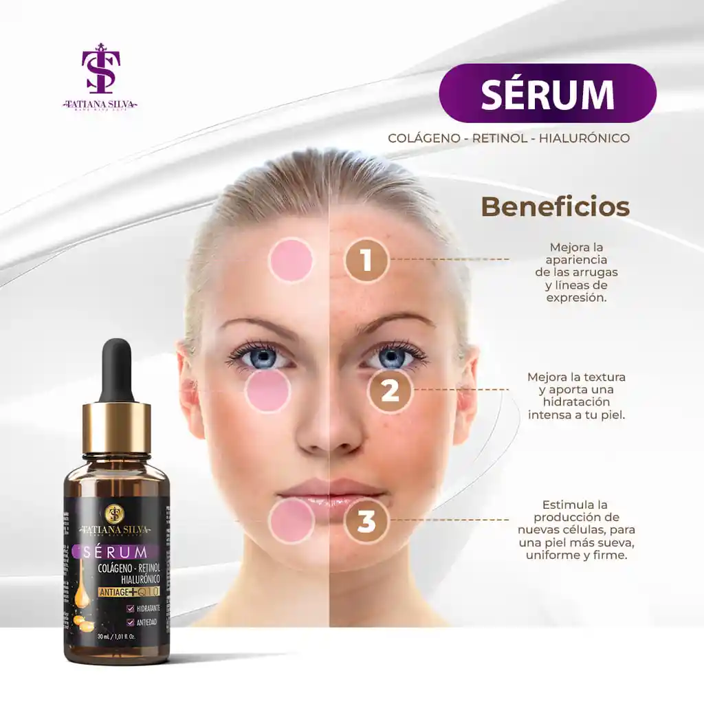 Serum Ts Colageno - Retinol - Acido Hialuronico