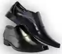 #40 Zapato Amarrar Cuero