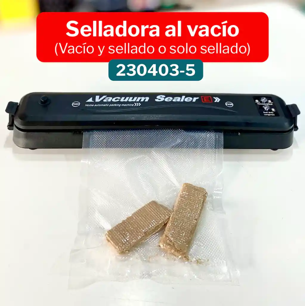 Maquina Selladora Bolsas Al Vacio Electrica