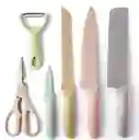 Set De Cuchillos En Cerámica 6 Piezas