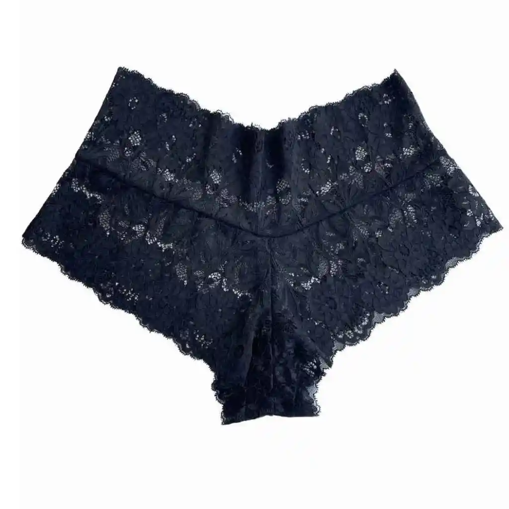 Talla M Panty De Encaje Cachetero Sofia Negra