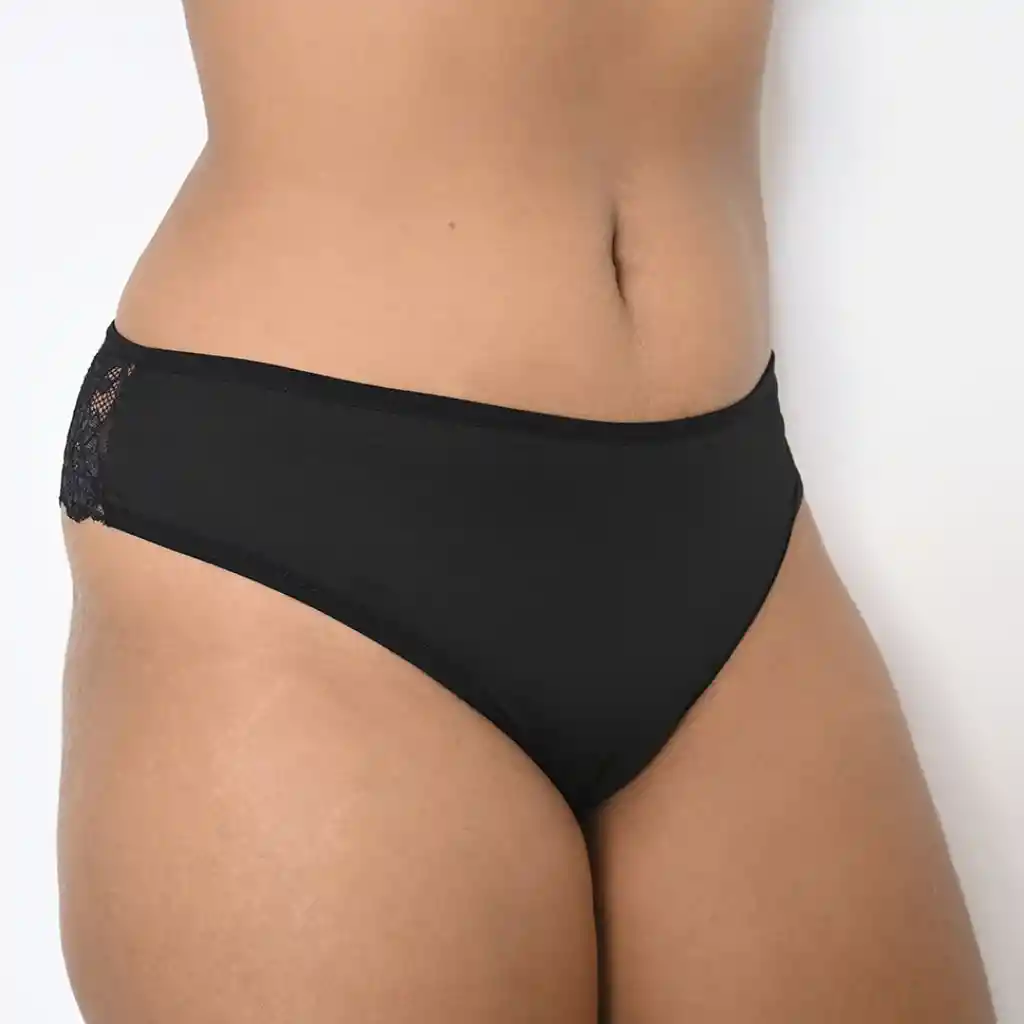 Talla S Panty De Encaje Hipster Emma Negra