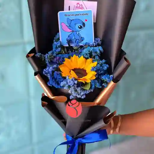 Ramo De Flores Azul
