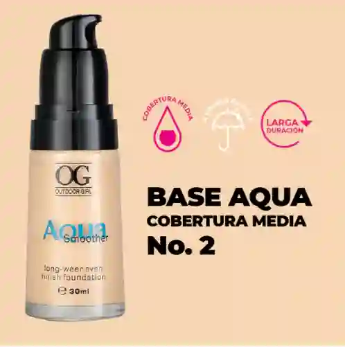 Base Aqua Og Mantra Tono 2 Cobertura Media 30 Ml