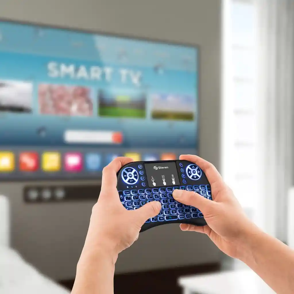 Mini Teclado Inalámbrico Android Smart Tv Iluminado Tvbox