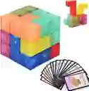 Cubo Magnético De Construcción. 108 Formas De Cubo Con 54 Tarjetas Guía De Bloques